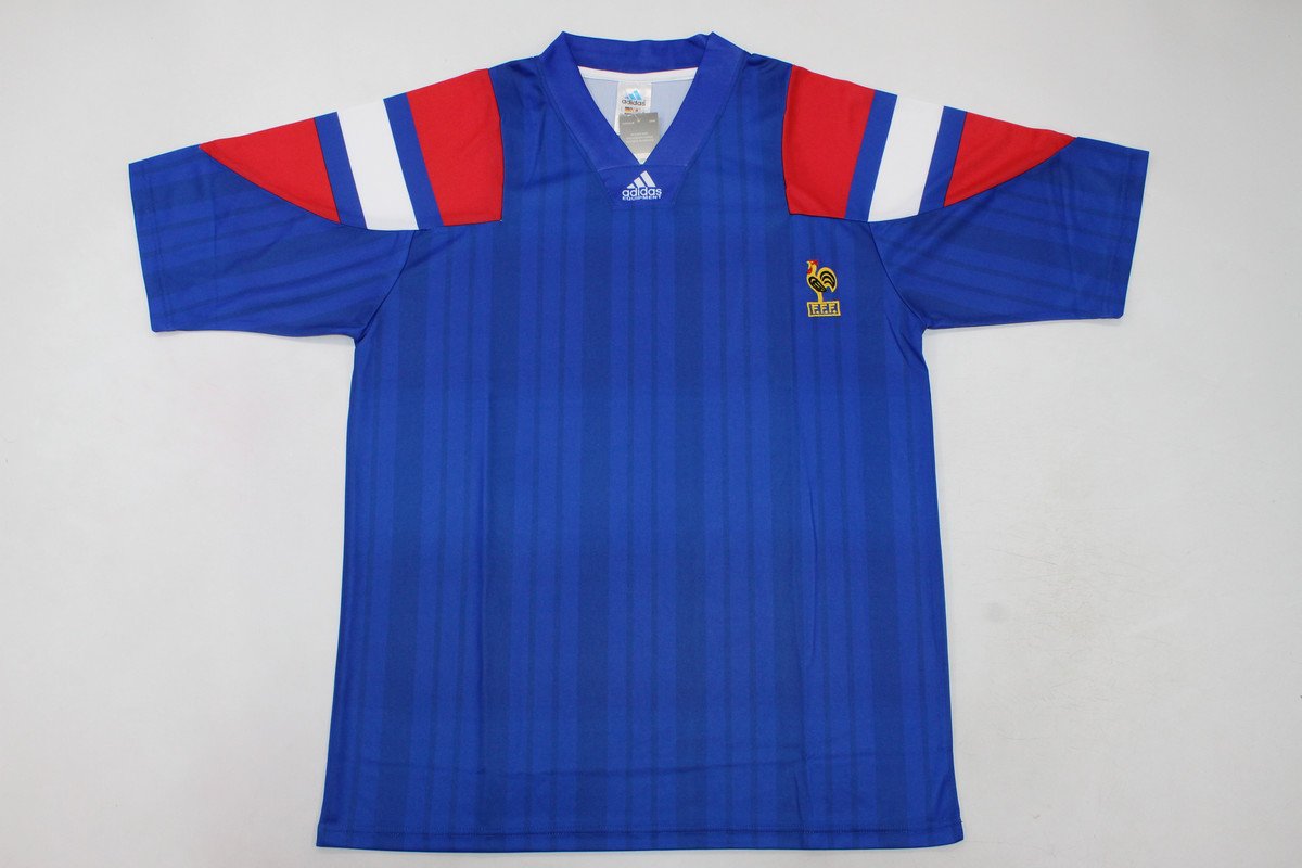 AAA Quality France 1992 Home Soccer Jersey